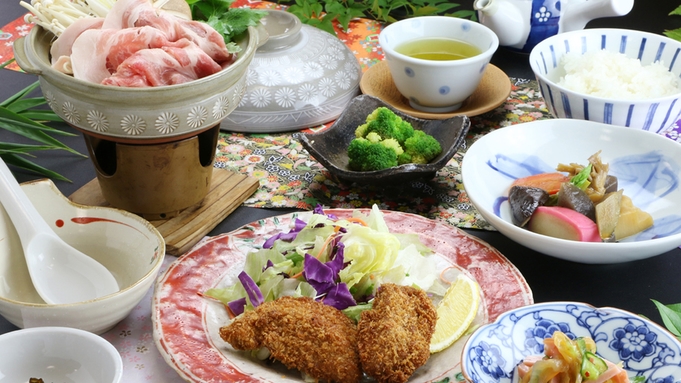 ■人気No.1【2食付】夕食は大満足のボリュームと家庭的な和定食☆いわき駅まで徒歩5分！